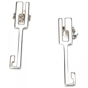 Pre Owned Gucci Silver 925 Stud Earrings