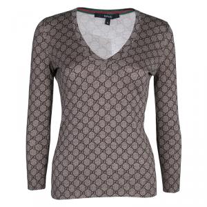 Pre Owned Gucci GG Monogram Cashmere Sweater S