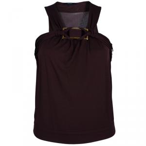 Gucci Brown Halterneck Top XS