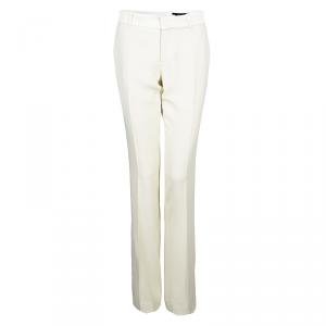 Pre Owned Gucci Cream Tailored Trousers M
