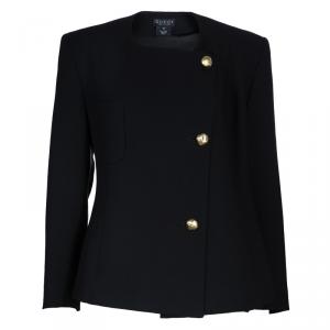 Pre Owned Gucci Black Double Breasted Wool Jacket M