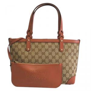 مملوكة مسبقًا Gucci Brown/Beige GG Canvas Small Craft Original Tote
