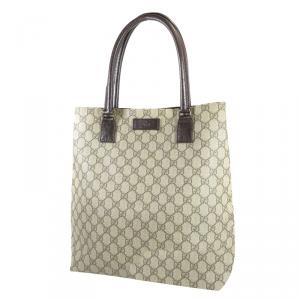 مملوكة مسبقًا Gucci Beige GG Supreme Canvas Tote Bag
