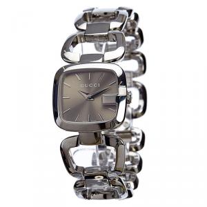 Gucci Brown Stainless Steel G-Series Women's Wristwatch 24MM