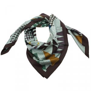 Pre Owned Hermes Multicolor Silk Promenade au Faubourg Scarf