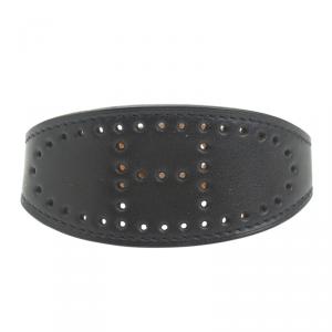 Hermes Black Leather Nova Bracelet 20 CM