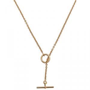 Hermes Farandole Yellow Gold Lariat Necklace