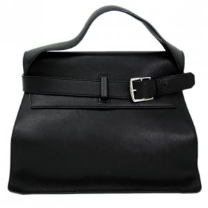 Pre Owned Hermes Black Veau Evergrain Leather Etribelt Top Handle Bag
