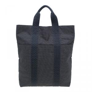 Pre Owned Hermes Herline Canvas Cabas Shopper Tote Bag