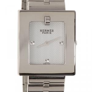 Hermes Creme Stainless Steel BE1.210 Women's Wristwatch 25MM