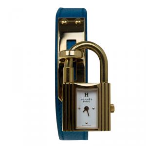 Hermes White Stainless Steel Kelly Women’s Wristwatch 20MM
