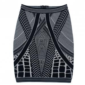 Herve Leger Jacquard Bandage Mini Skirt S