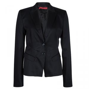 Hugo by Hugo Boss Black Satin Athia Blazer M