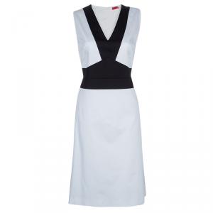 Hugo by Hugo Boss Monochrome Sleeveless Dress L