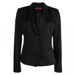 Hugo By Hugo Boss Black Cotton Afrone Blazer M