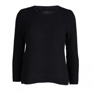 Isabel Marant Black Chunky Knit Long Sleeve Sweater S