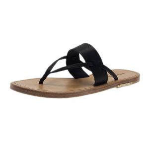 Isabel Marant Black Leather Étoile Alexia Sandals Size 38