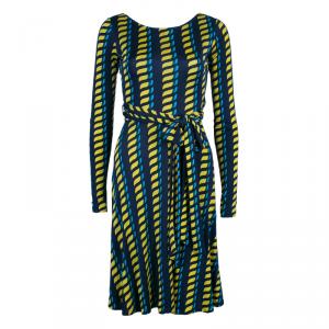 Issa London Multicolor Long sleeve Tie-Front Dress S
