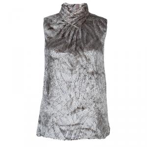 Jason Wu Grey Textured Sleeveless Top M