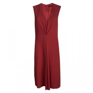 Joseph Red Stretch Crepe Yvonne Dress M