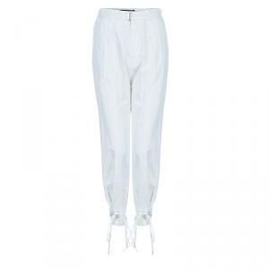 Just Cavalli White Lace up Detail Pants S