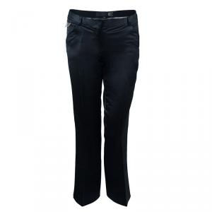 Just Cavalli Black Satin Trouser S