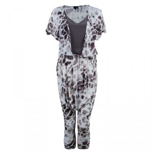 Pre Owned Just Cavalli Kenya Jersey Harem Jumpsuit M