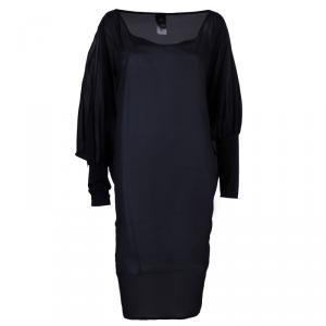 Just Cavalli Sheer Black Dress L