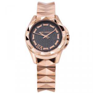 Karl Lagerfeld Black Rose Gold-Plated Stainless Steel KL1043 Women's Wristwatch 30MM