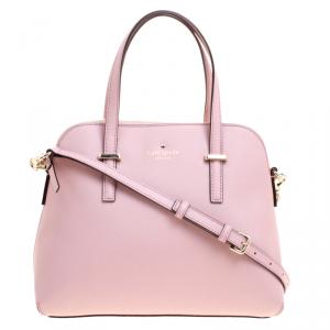Pre Owned Kate Spade Pink Leather Cedar Street Maise Satchel