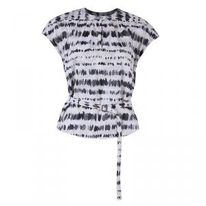 Pre Owned Kenzo Monochrome Dotted Top M