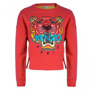 Kenzo Pink Tiger Embroidered Sweater L