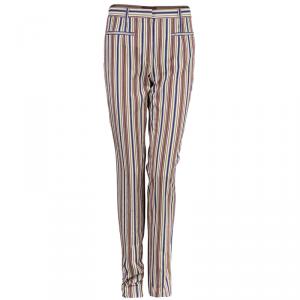 Pre Owned Kenzo Striped Casual Pants M
