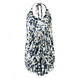 Pre Owned Kenzo Dot Printed Top L