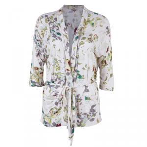 Pre Owned Kenzo Floral Print Long Sleeve Top M