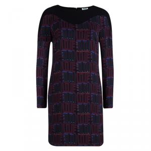 Pre Owned Kenzo Multicolor Love Printed Long Sleeve Dress S