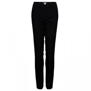 Lanvin Black Embroidered Trousers M