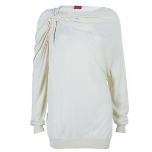 Lanvin Beige Knot Detail Top M