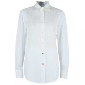 Pre Owned Lanvin White Button Down Shirt M