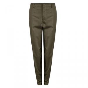 Lanvin Khaki Brown Cotton Trousers M