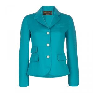 Loro Piana Turquoise Cashmere Blazer S