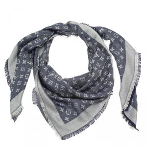 مملوكة مسبقًا شال جينز لوي فيتون أزرق مونوغرامي 