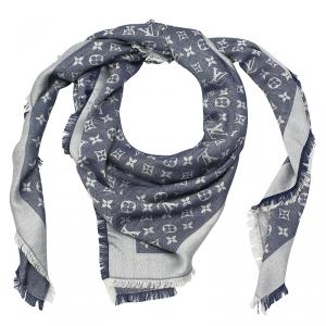 مملوكة مسبقًا شال جينز لوي فيتون أزرق مونوغرامي 