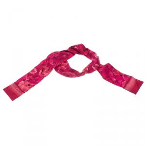 مملوكة مسبقًا Louis Vuitton Rose Indien Summer Ikat Silk Bandeau