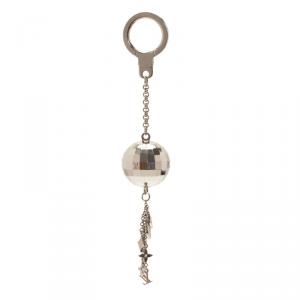 مملوكة مسبقًا Louis Vuitton Silver Disco Ball Charm Key Ring
