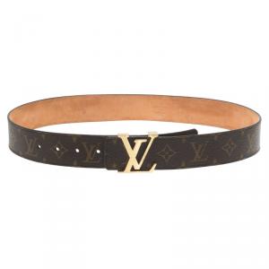 Pre Owned Louis Vuitton Monogram Canvas Initiales Belt 80CM