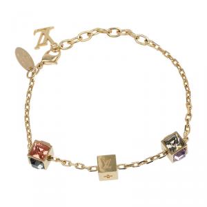 مملوكة مسبقًا Louis Vuitton Gamble Gold Tone Bracelet