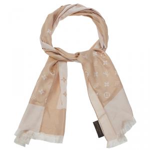 Louis Vuitton Beige Monogram Shimmer Stole