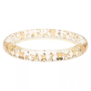 مملوكة مسبقًا سوار لوي فيتون أنكلوجن راتنغ شفاف مونوغرامي مقاس 20سم