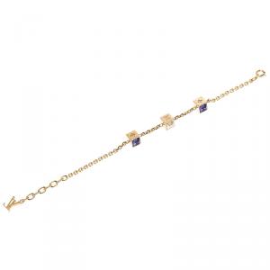 Louis Vuitton Gamble Gold Tone Bracelet